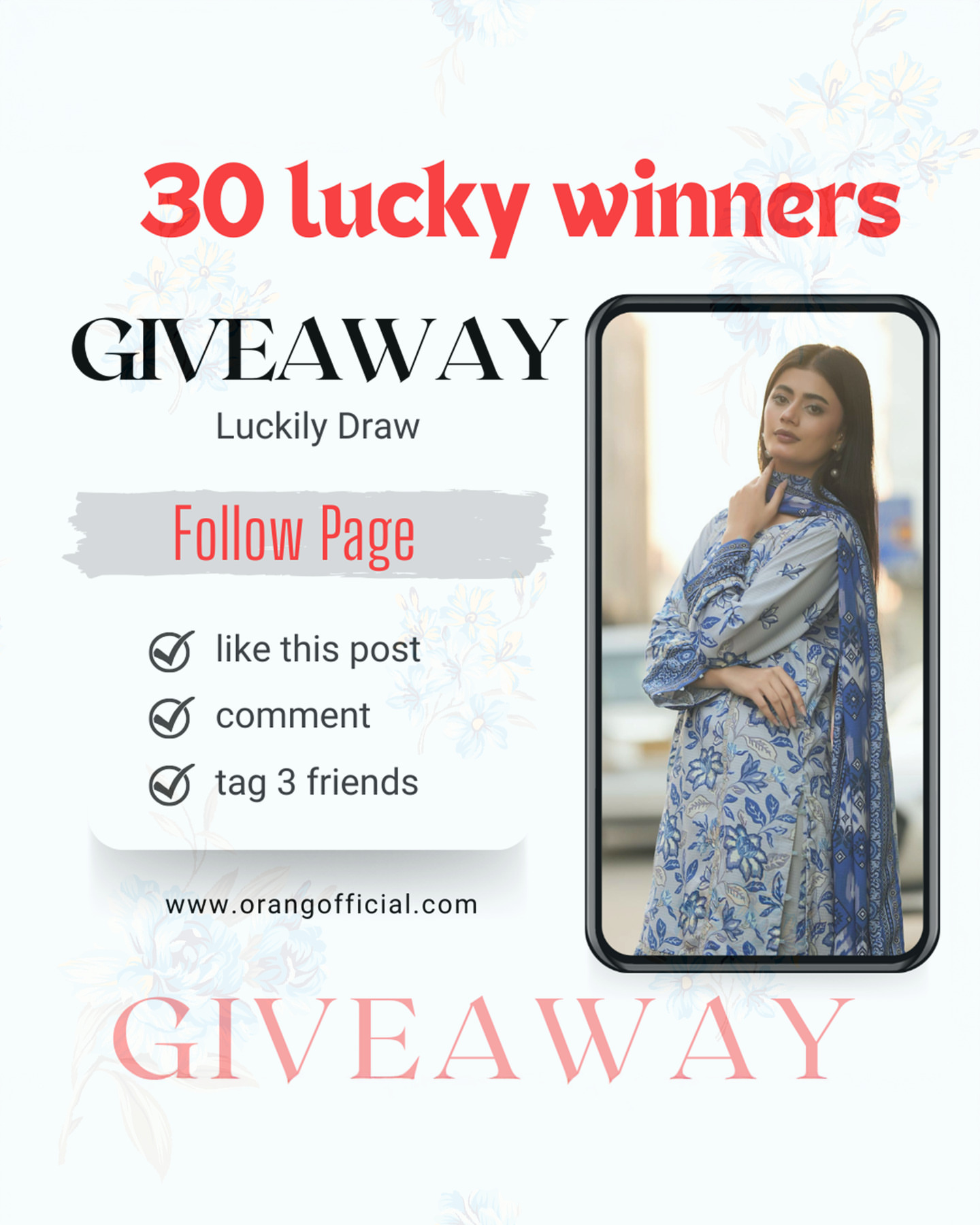 Imagen de Orang is giving 30 lucky winners a chance to win this gorgeo