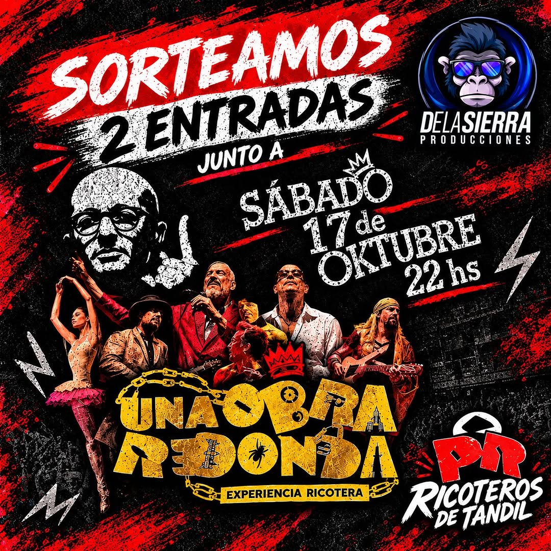 Imagen de Sorteamos 2 Entradas 1 por persona
Para ver @unaobraredonda