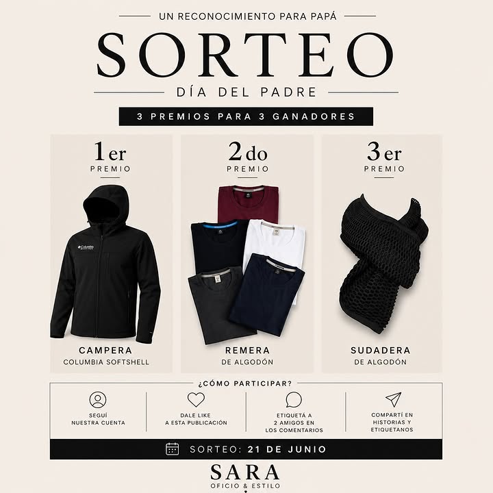Imagen de 🎁 SORTEO DÍA DEL PADRE 🎁
Porque los grandes hombres