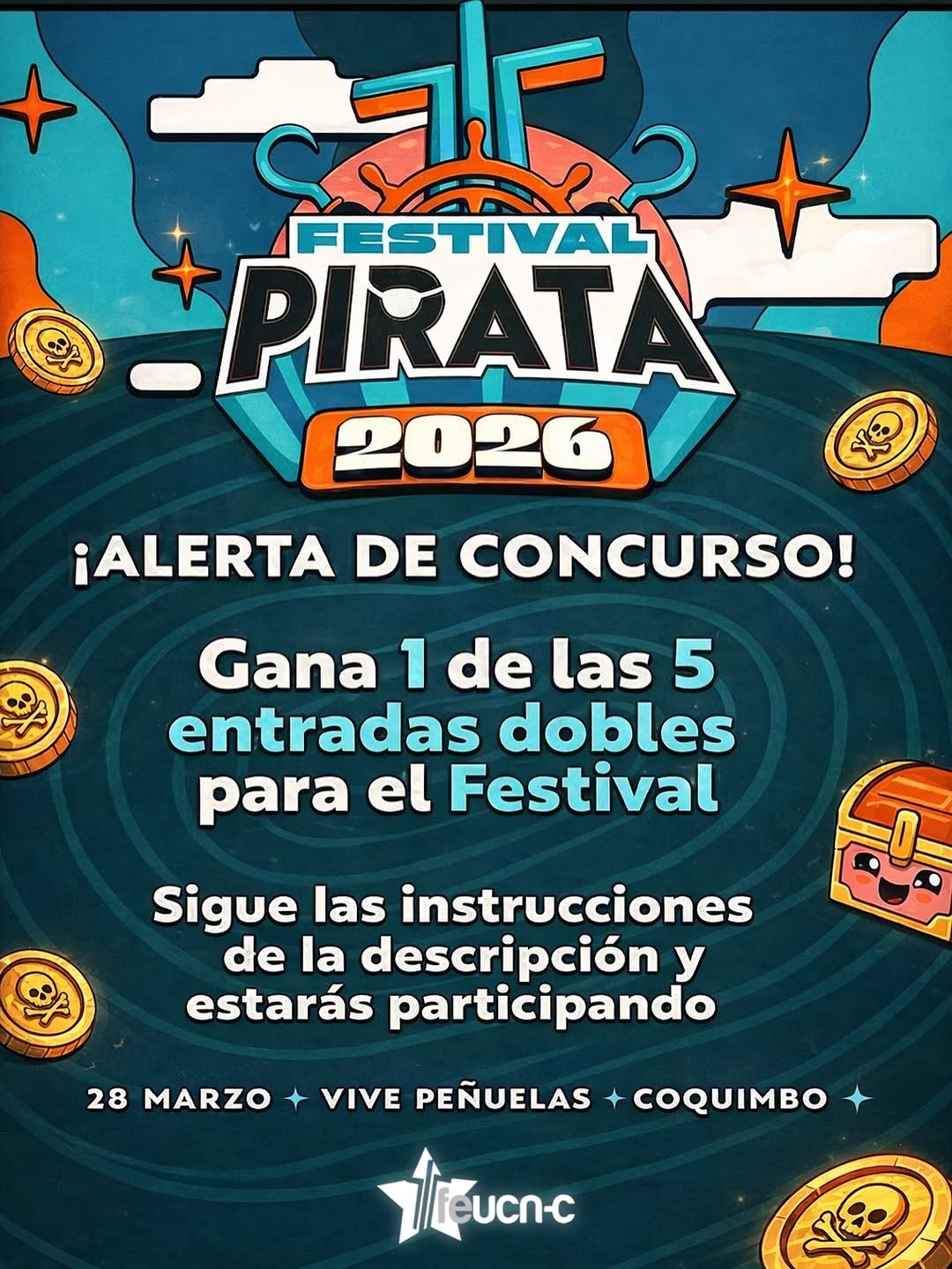 Imagen de 🏴☠️ ¡ALERTA DE CONCURSO!
🎟 Sorteamos 5 entrad