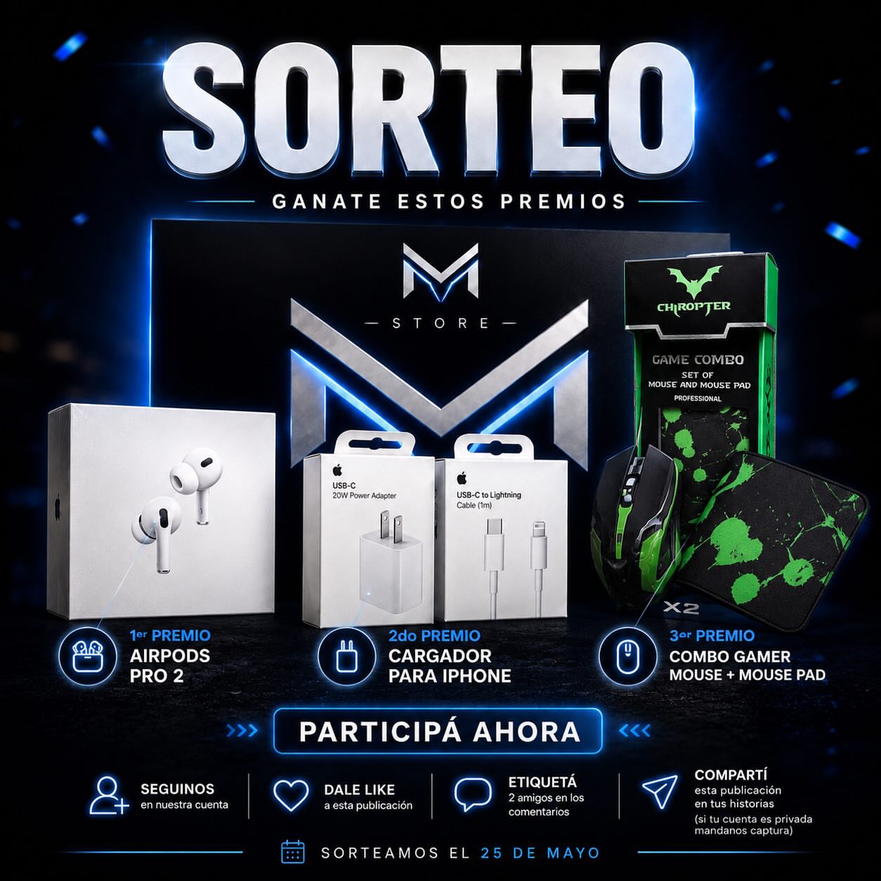 Imagen de 🔥 ¡MEGA SORTEO DE VM STORE! 🔥
🎁 ¡Tenemos 3 premi
