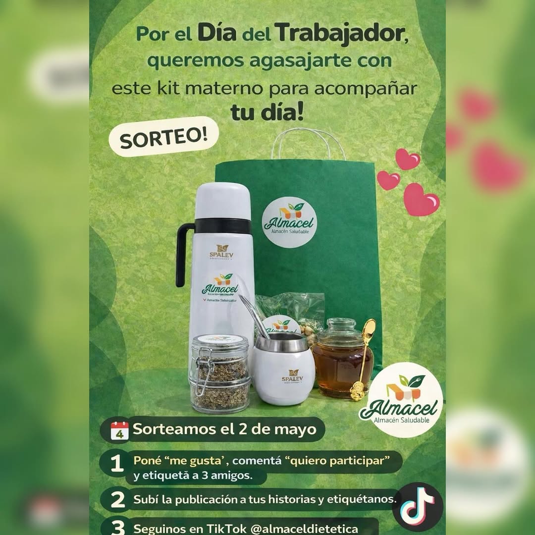 Imagen de 🥳SE VIENE UN GRAN SORTEO🥳 por el día del trabajador 
