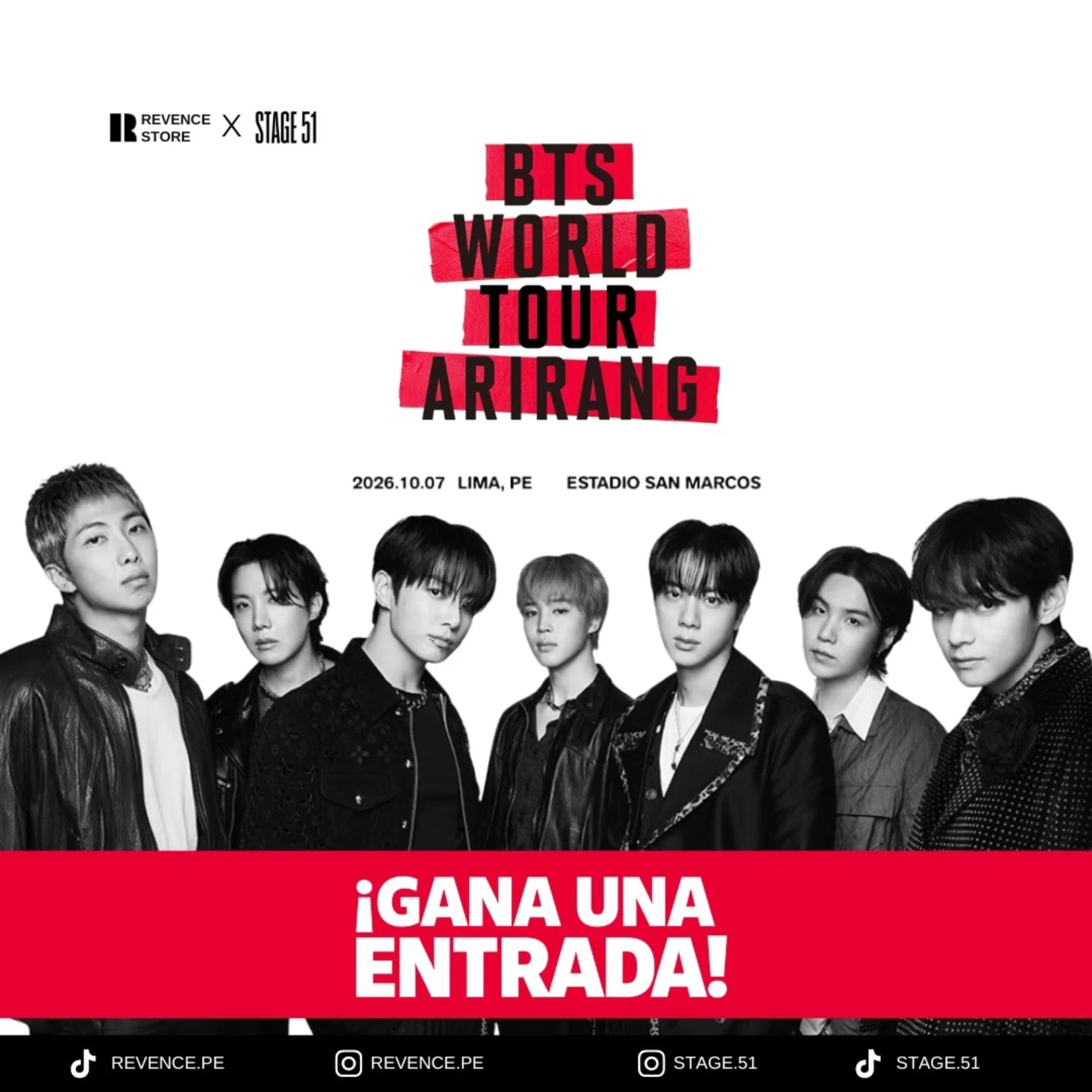 Imagen de STAGE 51 Y REVENCE TE LLEVAN A BTS TOUR ARIRANG IN LIMA 🔥