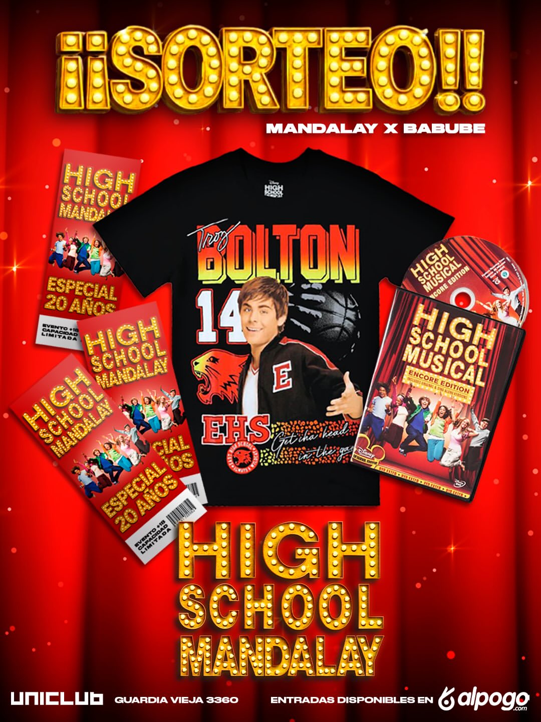 Imagen de ✨🎤 SORTEO HIGH SCHOOL MUSICAL — 20 AÑOS 🏀✨
Si c