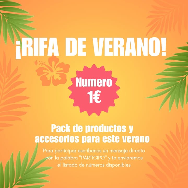 Imagen de ☀️🌊 ¡RIFA DE VERANO! 🌊☀️

Llega el verano y c