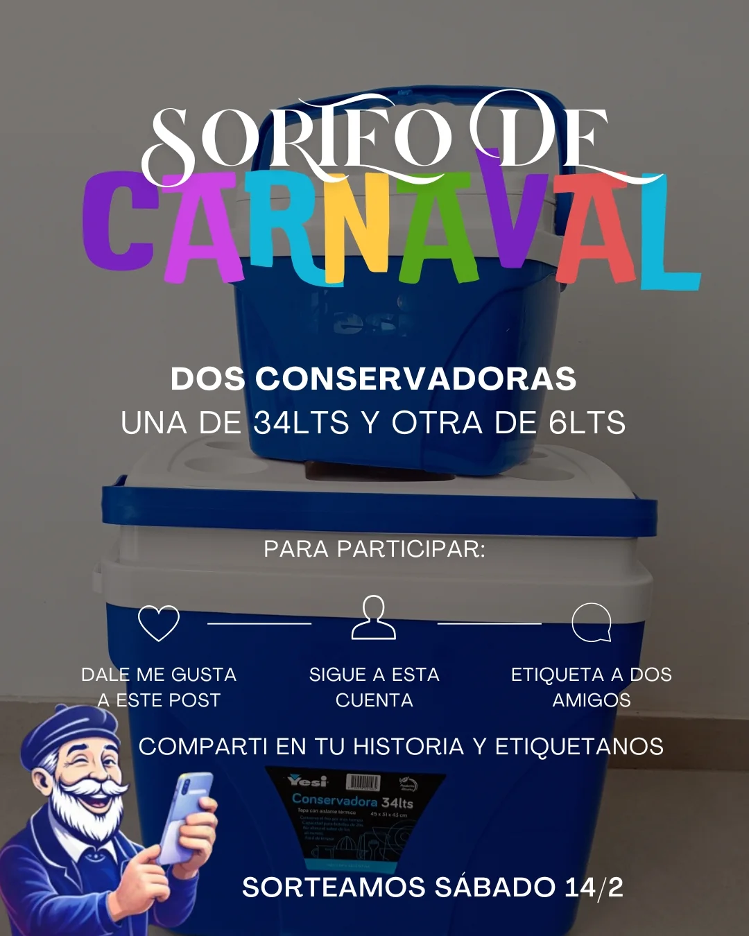 Imagen de ⚠️Tio Pancho está de Carnaval y tenemos Sorteo 🎉😋