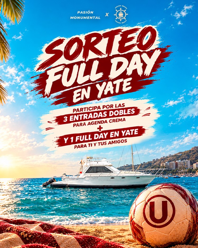 Imagen de ¡SORTEAMOS 1 FULL DAY EN YATE Y ENTRADAS DOBLES
PARA GENTE