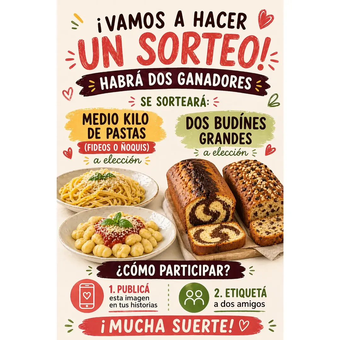 Imagen de ¡SORTEO!
Se sortea el sábado 25/04 por la tarde, la entreg