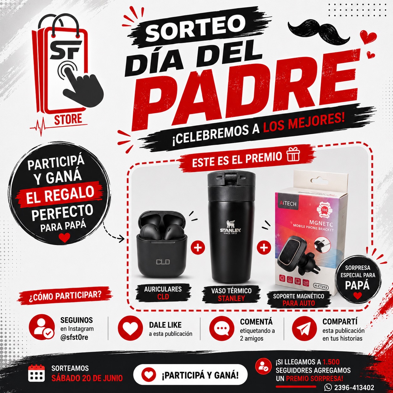 Imagen de 🎉 SORTEO DÍA DEL PADRE 🎉
🎁 Premio
✔ Vaso térmi