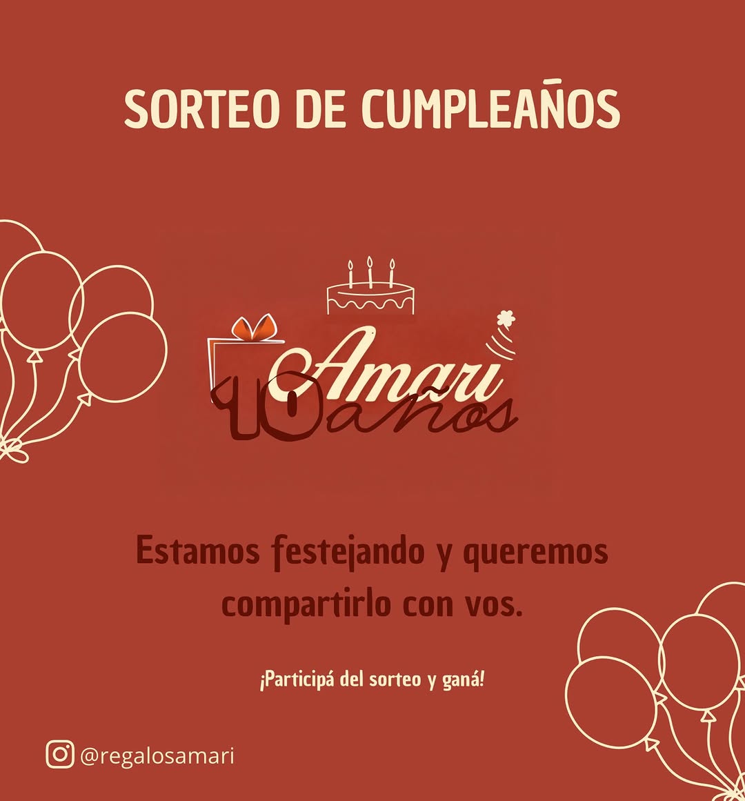 Imagen de 🎉🎂 ¡SORTEO ESPECIAL POR EL CUMPLEAÑOS DE AMARI! 🎂
