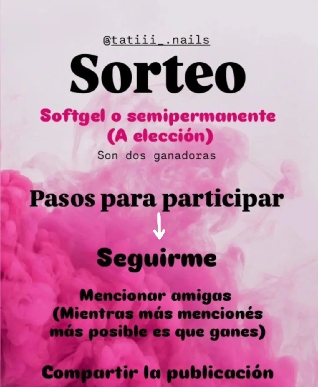 Imagen de El sorteo se realizará el 1 de mayo💅🏻💖