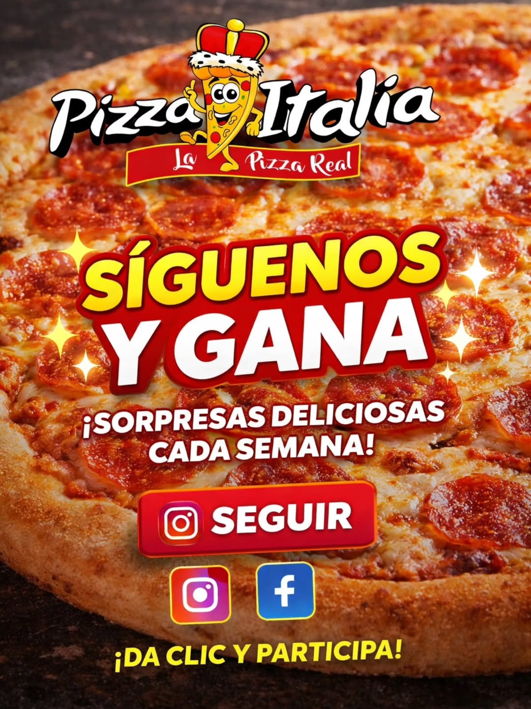 Imagen de 🎉🔥 ¡SORTEO OFICIAL PIZZA ITALIA! 🔥🎉 
Pizza Sorp