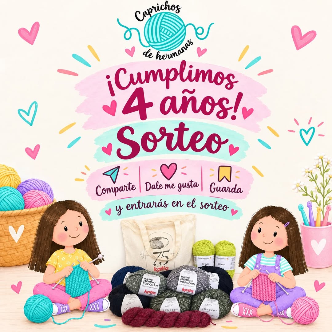 Imagen de 🎉🧶 ¡ESTAMOS DE ANIVERSARIO! ¡CUMPLIMOS 4 AÑOS! 🧶