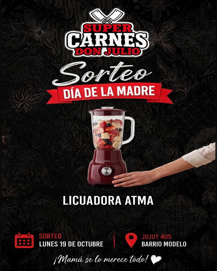 Imagen de ❤️ SORTEO DÍA DE LA MADRE - SUPER CARNES DON JULIO ❤ï