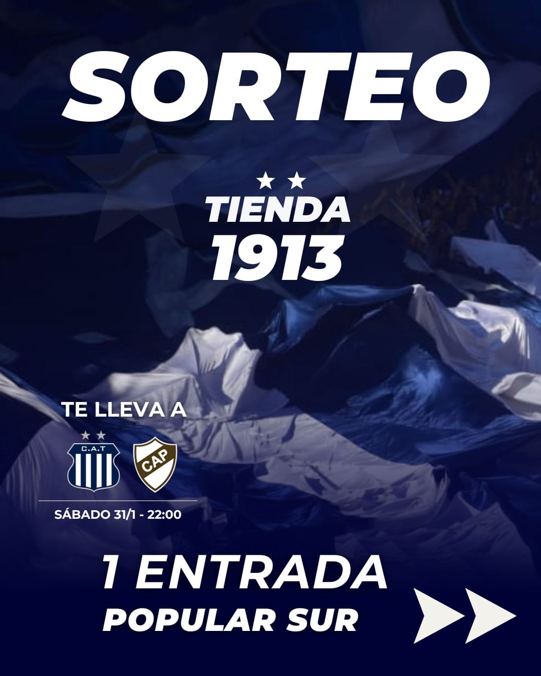 Imagen de TiendaLa1913 y La1913 te llevan al partido #Talleres vs #Pla