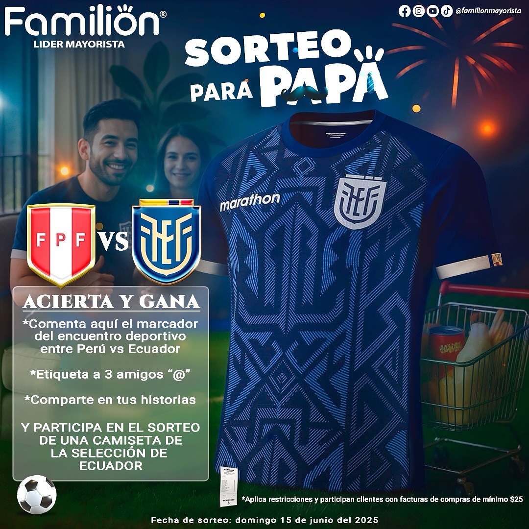 Imagen de 🇪🇨🎁 ¡Papá es de los que alientan hasta el último