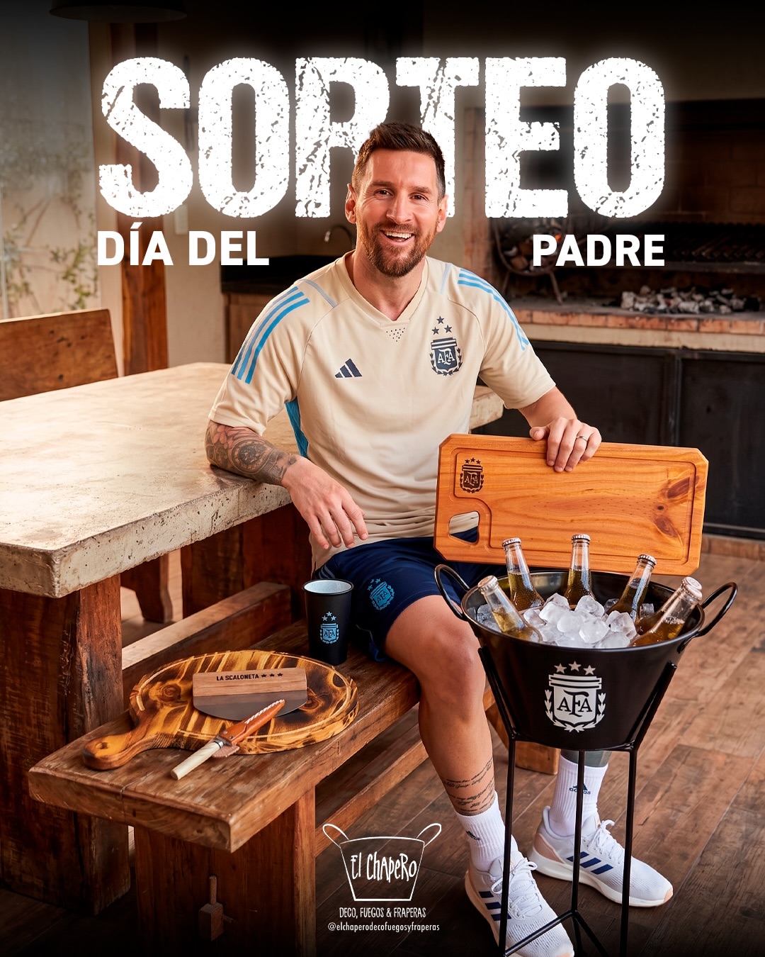 Imagen de Papá, Leo y la selección un solo corazón ❤️! Ganate a
