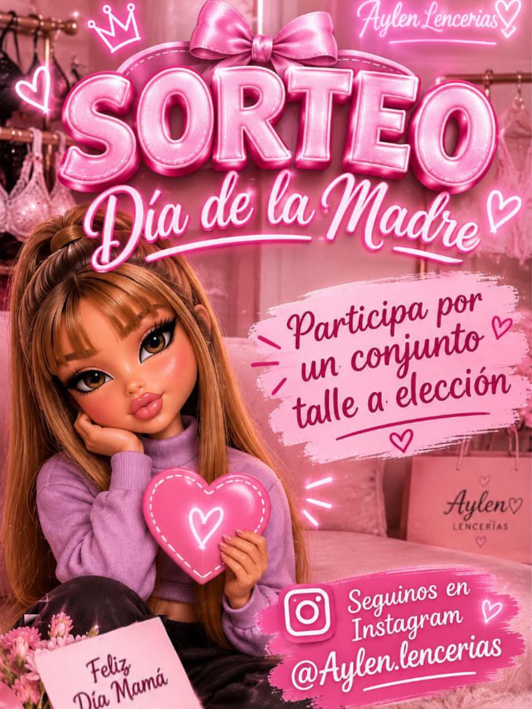 Imagen de 🎀 AYLEN LENCERÍAS 🎀
Te invita a participar del SORTE
