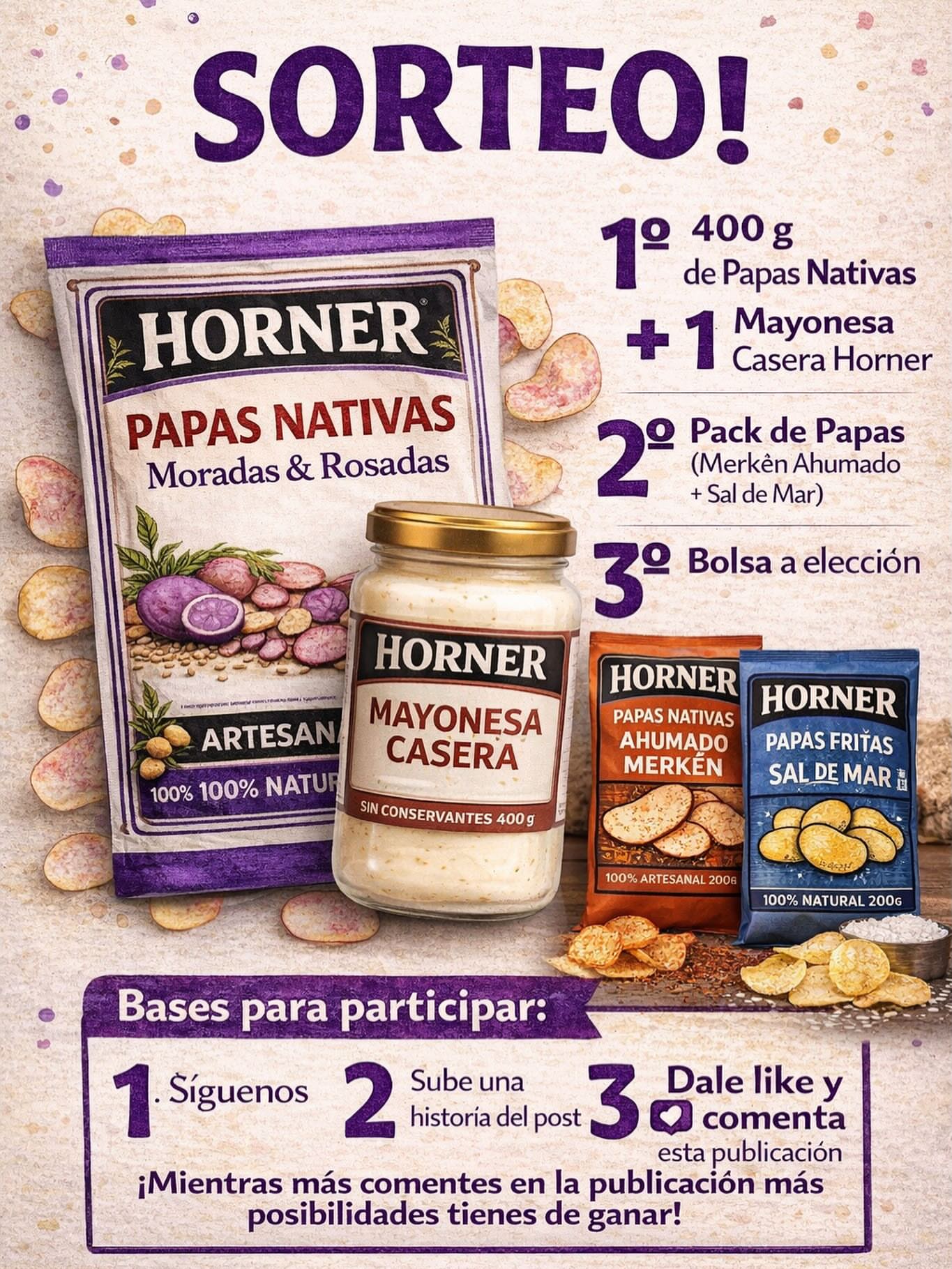 Imagen de 🔥 SORTEO HORNER PAPAS 🔥

Lanzamos nuestras nuevas Papa